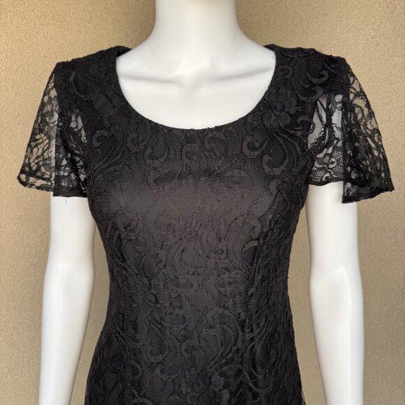 🖤Whimsigoth 90s Black Lace Mini Dream Dress🖤 - Picture 7 of 9